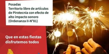 “Más luces, menos ruidos”:  Posadas, territorio de libre de artículos de pirotecnia con efecto de alto impacto sonoro