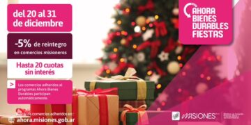 Hasta el 31 de diciembre estará en vigencia el “Ahora Fiestas”