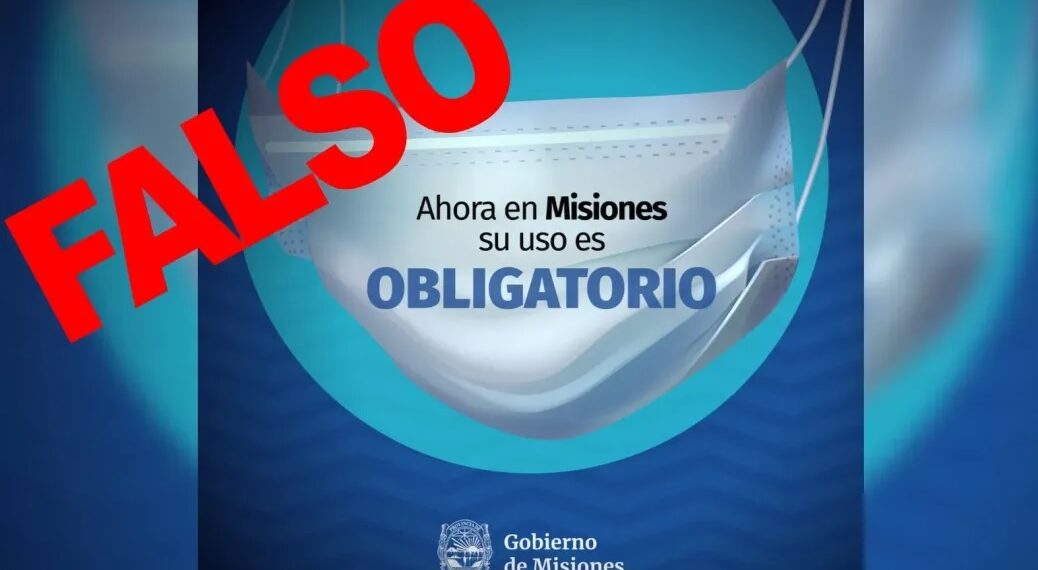 Aclaran que no es obligatorio el uso del barbijo en Misiones
