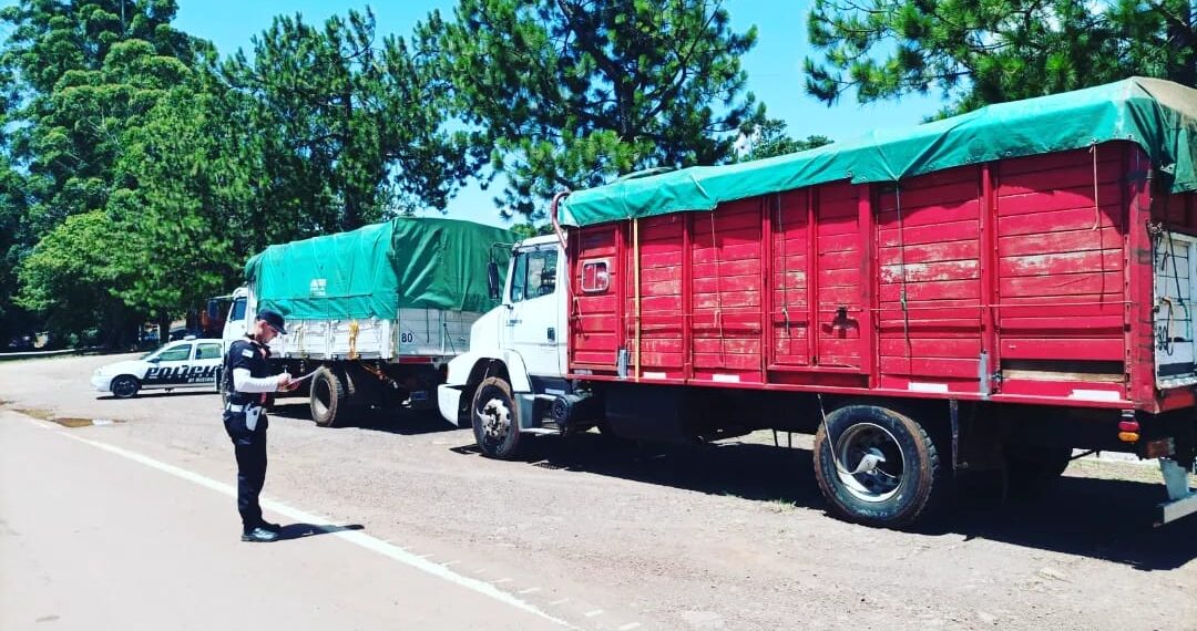 Secuestraron 8 camiones con cargas de granos que evadieron los controles de ingreso a la provincia