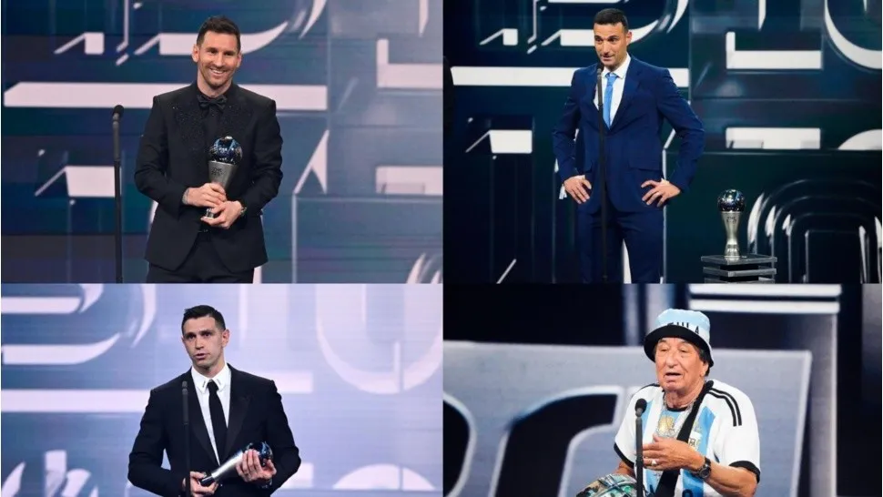 Lionel Messi, Scaloni y Dibu Martínez fueron los grandes ganadores del Premio The Best
