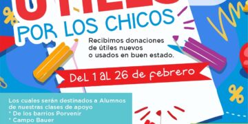 Arrancó la tercera edición de ¡Útiles por los Chicos!
