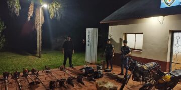 A través de operativos nocturnos recuperaron desmalezadoras y motosierras robadas a vecinos de Villa Bonita