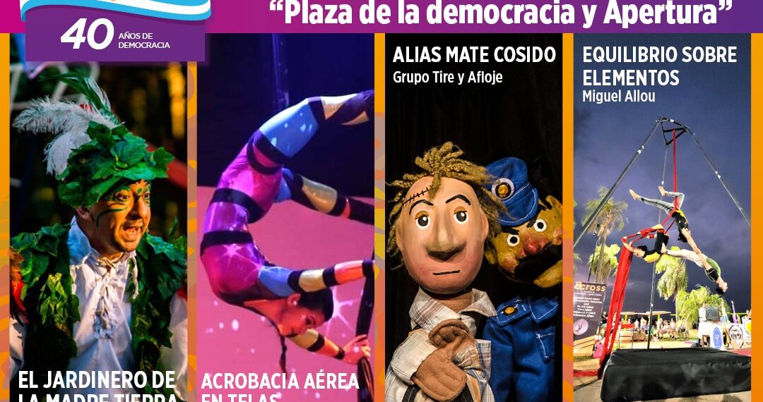 La 33 Fiesta Provincial del Teatro arranca este jueves con la “Plaza de la Democracia”