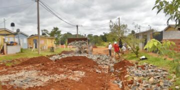 El Iprodha ejecuta obras de empedrado y cordón cuneta en más de 40 municipios