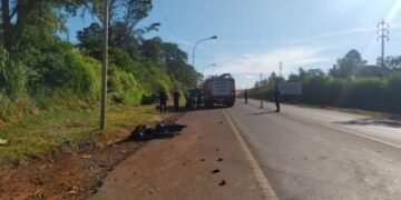 Motociclista falleció tras colisionar contra una camioneta en Oberá