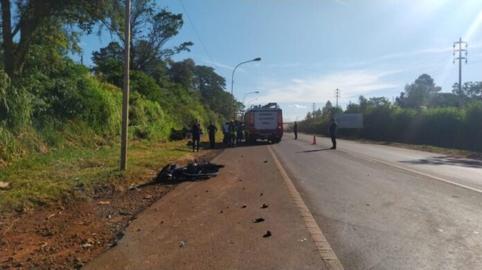 Motociclista falleció tras colisionar contra una camioneta en Oberá