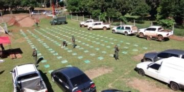Narcos con más de tres toneladas de marihuana chocaron entre sí al intentar huir de un control