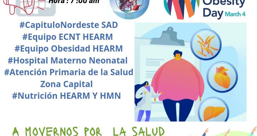 Por el Día Mundial de la Obesidad, realizarán actividades concientización para la comunidad