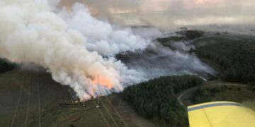 Corrientes: incendio de gran magnitud afecta a Ituzaingó