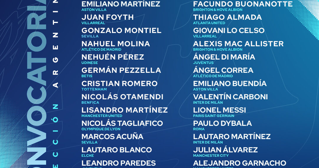 Scaloni publicó la lista de la selección argentina para los dos amistosos de festejo por el Mundial: citó a Garnacho y hay cinco sorpresas