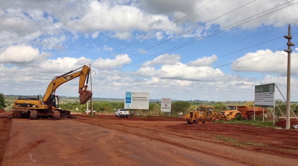 Las obras en la Ruta Provincial N° 2 llegaron a la intersección con la 10