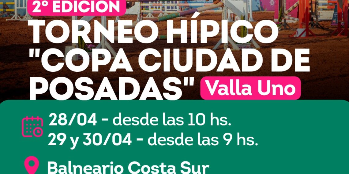 Equitación en la tierra roja, vuelve el Torneo Hípico “Copa Ciudad de Posadas”