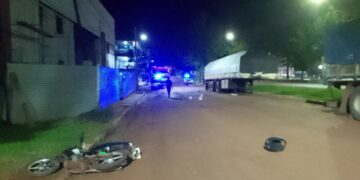 Un motociclista falleció en un siniestro vial ocurrido en Jardín América
