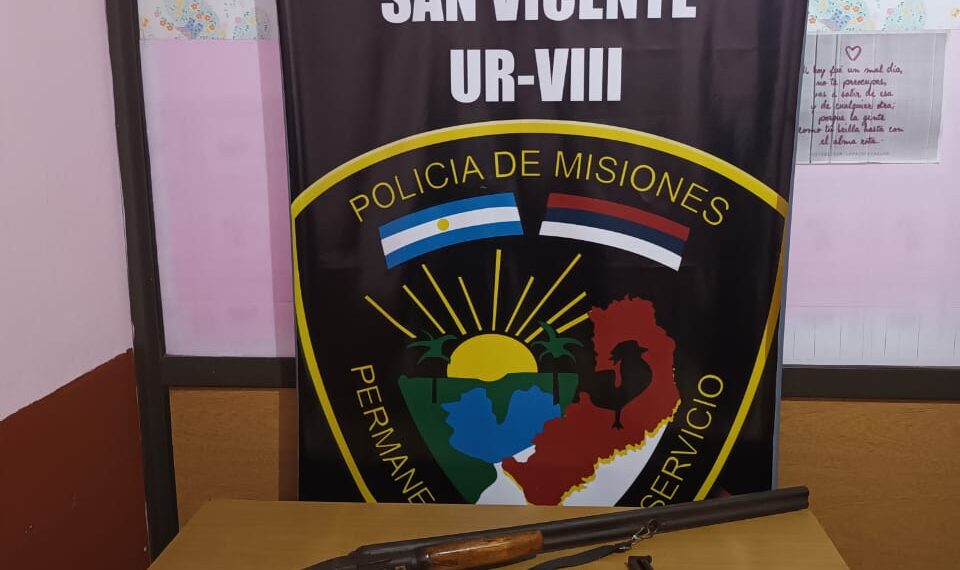 Lo detuvieron por amenazar a su pareja y le secuestraron distintas armas de fuego