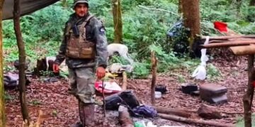 Arrestaron a un cazador en el Parque Urugua-í: en el campamento descubrieron un arsenal de armas, trampas, y animales silvestres faenados