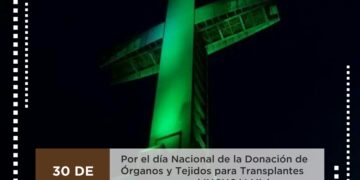 El Parque Temático se ilumina de verde por el Día Nacional de la Donación de Órganos y Tejidos