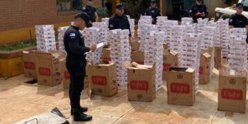 Un auto cargado con cigarrillos y robado en Buenos Aires fue secuestrado por la Policía
