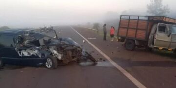 Un muerto dejó choque contra una camioneta estacionada en la banquina del By Pass de Garupá