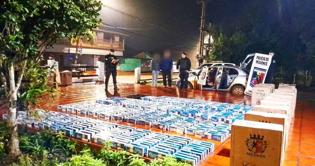 La Policía evitó el contrabando de cigarrillos y secuestró mercancía valuada en más de 5 millones de pesos