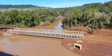 Arroyo Pindaytí: Habilitaron el puente provisorio para vehículos de hasta 10 toneladas
