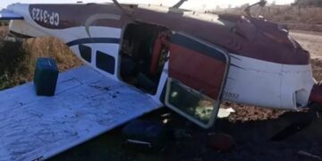 Cayó una avioneta narco en Chaco: encontraron más de 300 kilos de cocaína en su interior