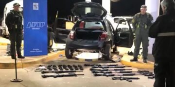 Incautaron un arsenal de guerra de origen turco en el puente Posadas-Encarnación