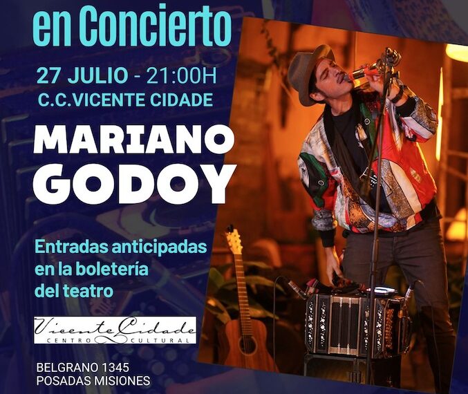 Mariano Godoy este jueves en el CC Vicente Cidade
