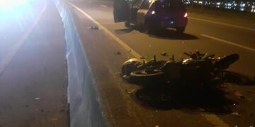 Falleció un motociclista en un siniestro vial en el Acceso Sur de Posadas