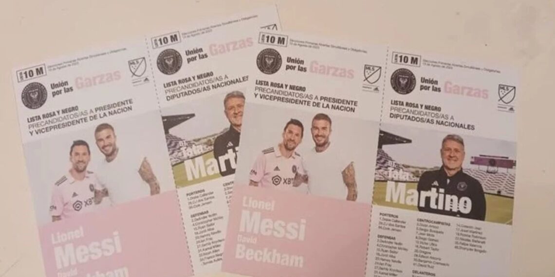 “Messi presidente”: las boletas con el capitán de la selección argentina que hicieron furor durante las PASO