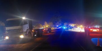 Un peatón falleció tras ser embestido por un camión en Wanda