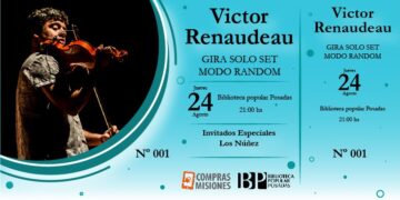 El violinista cordobés Víctor Renaudeau vuelve a Misiones 