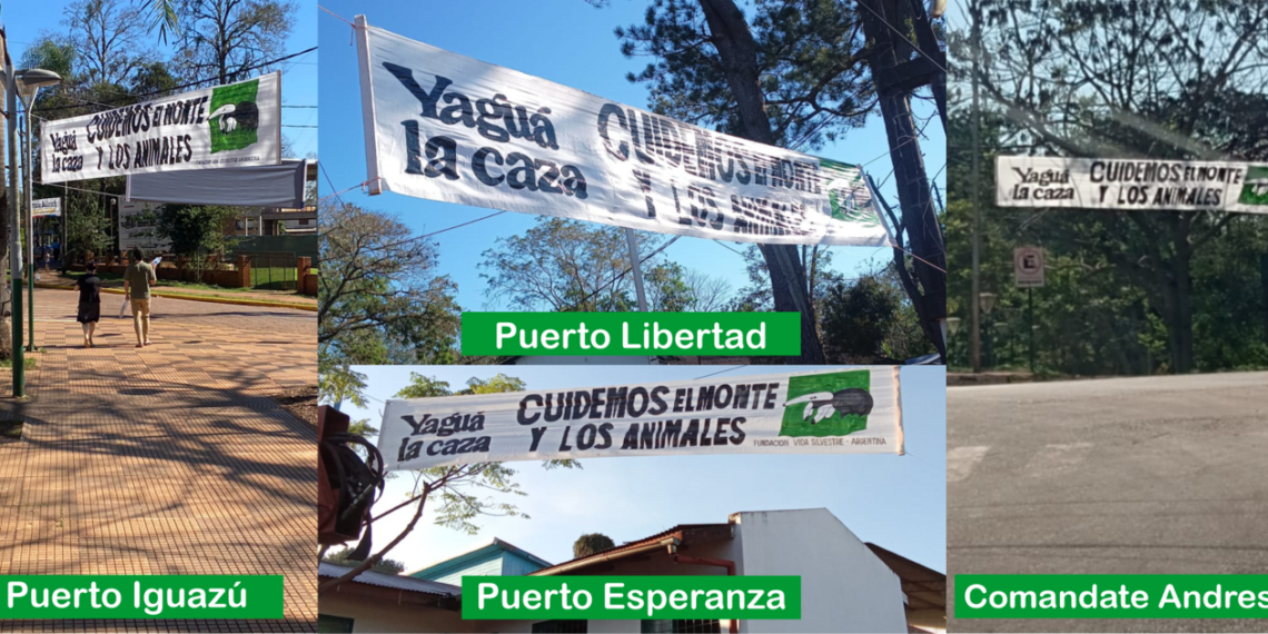 Municipios del norte de Misiones se suman a la campaña “Yaguá la Caza” para decir basta a la cacería en Misiones