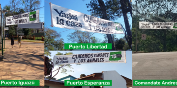 Municipios del norte de Misiones se suman a la campaña “Yaguá la Caza” para decir basta a la cacería en Misiones