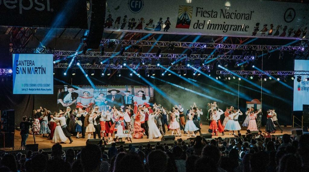 Emoción y tradición en la apertura de la nueva edición de la Fiesta Nacional del Inmigrante