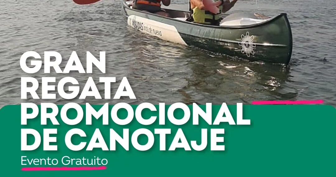 Gran regata promocional de canotaje en el balneario El Brete