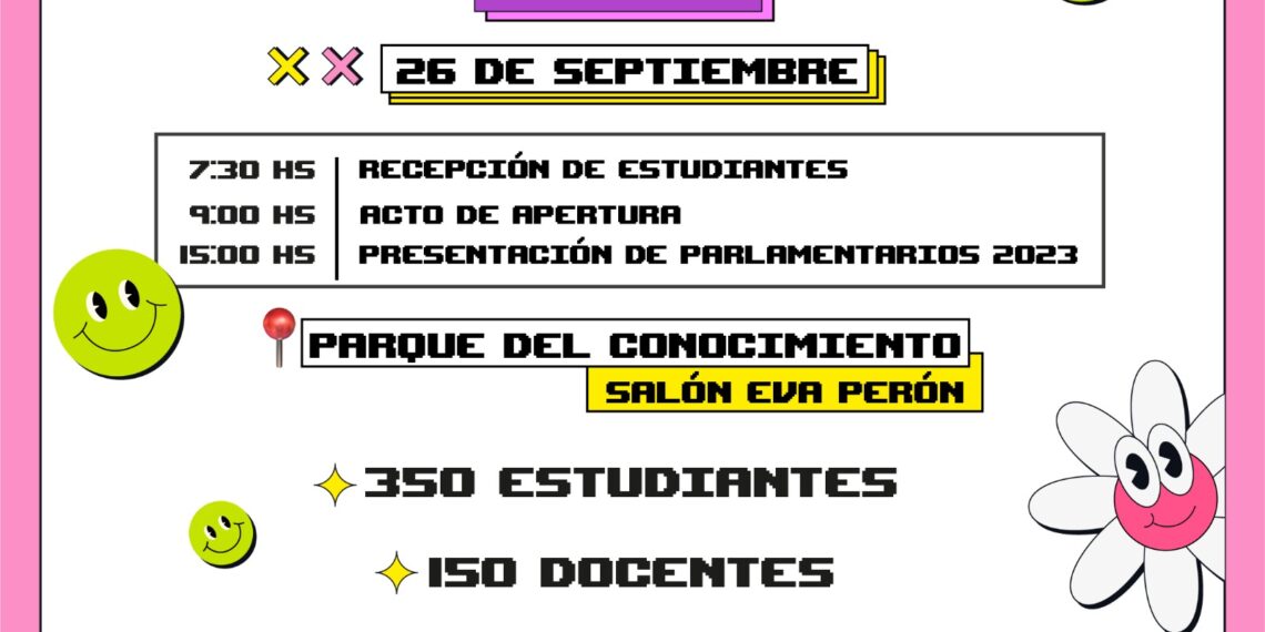 350 estudiantes se preparan para la instancia provincial del Parlamento Juvenil del Mercosur