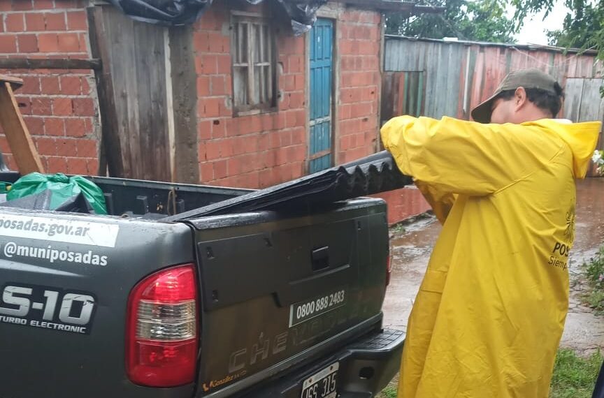 El Municipio acompaña a las familias afectadas por la lluvia