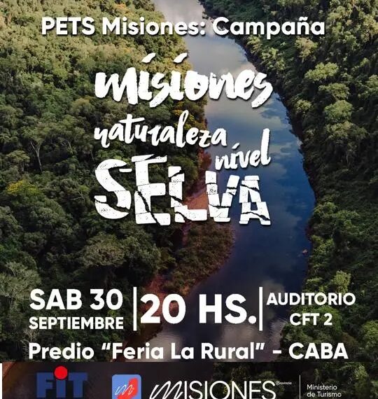 Misiones presenta en la FIT 2023 el Plan Estratégico de Turismo Sustentable y su nueva campaña turística