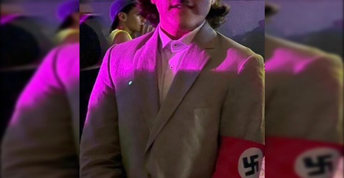 Se disfrazó de Hitler para Halloween, generó repudio y lo expulsaron de la fiesta
