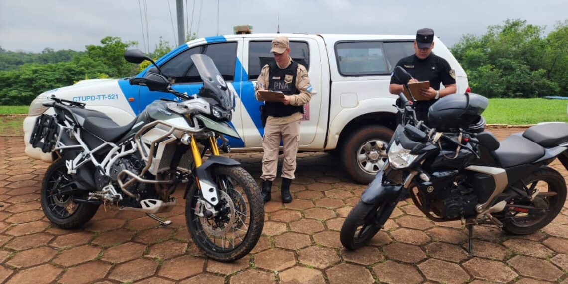 Intervención policial evitó que dos motos robadas sean llevadas hacia Paraguay