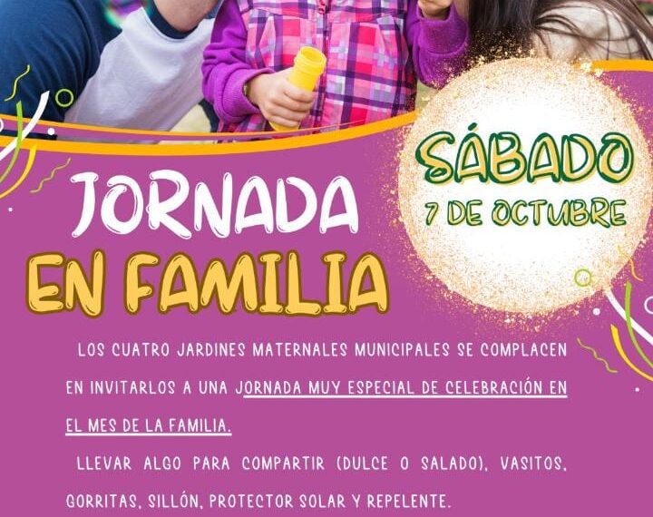 Mes de la Familia: Jardines Maternales Municipales organizan jornada recreativa para este sábado