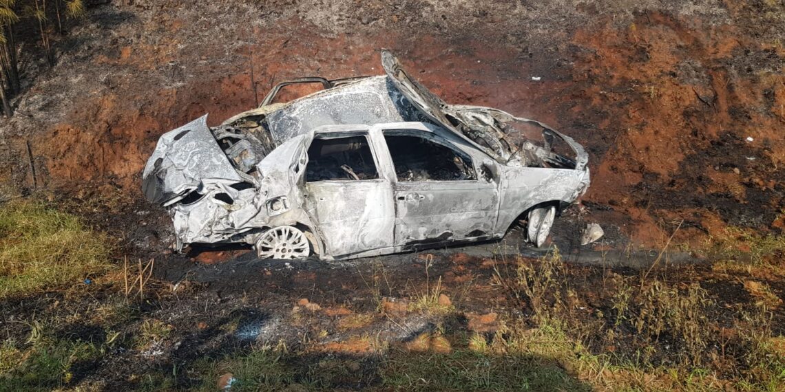 Automovilista falleció tras el despiste e incendio de su vehículo