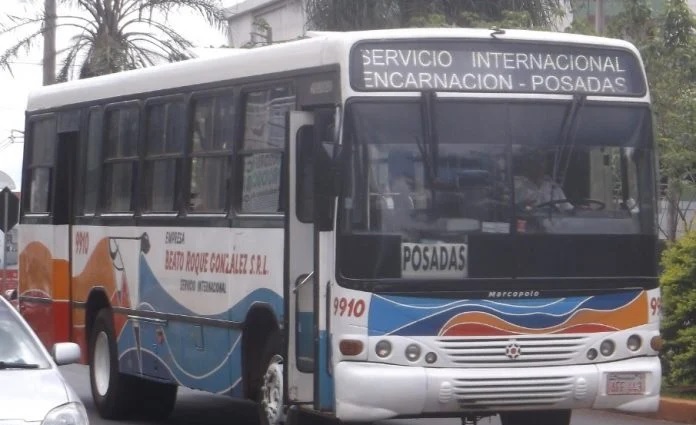 Nueva tarifa del servicio internacional de colectivos Posadas-Encarnación
