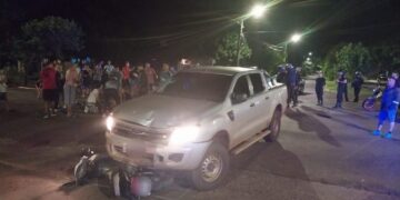 Acompañante de un motociclista perdió la vida en un siniestro vial