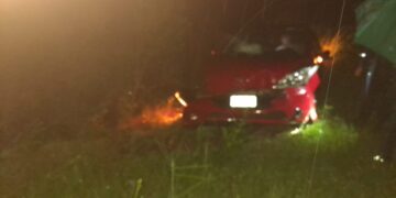 Dos lesionados tras un despiste en Alberdi