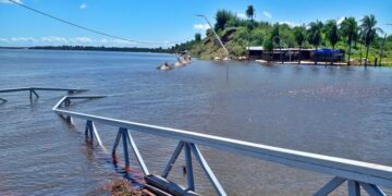 Por la crecida del Paraná se inundaron los balnearios de Ituzaingó