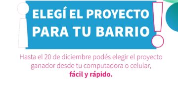 Hasta el 20 de diciembre continúa la votación de los proyectos del Presupuesto Participativo 2023