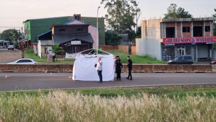 Garupá: un peatón falleció tras ser atropellado cuando cruzaba la ruta