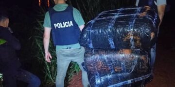 La Policía, a través de rastrillajes en zona costera detectó un punto de ingreso de droga en Eldorado: más 200 kilos incautados
